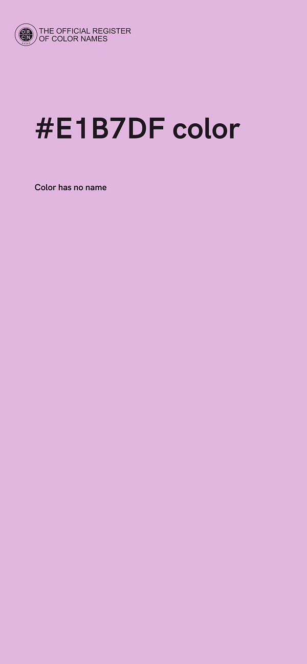 #E1B7DF color image