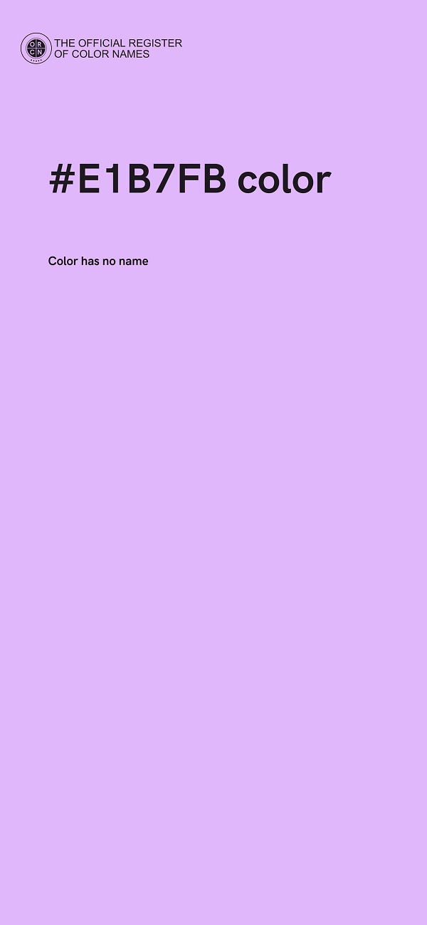 #E1B7FB color image