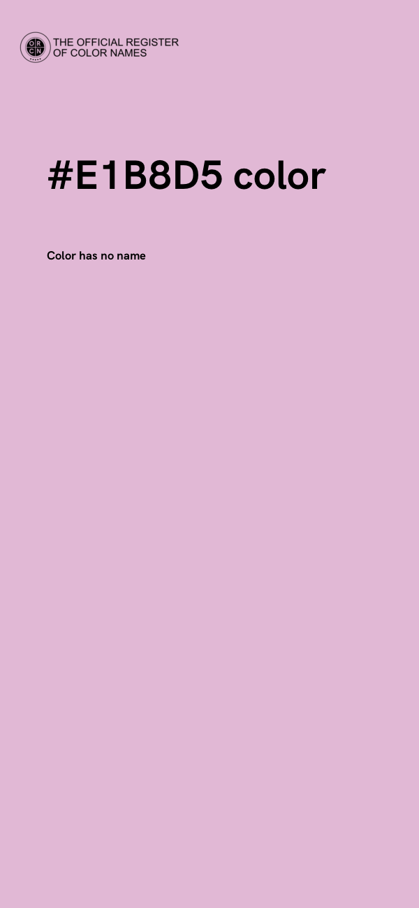 #E1B8D5 color image