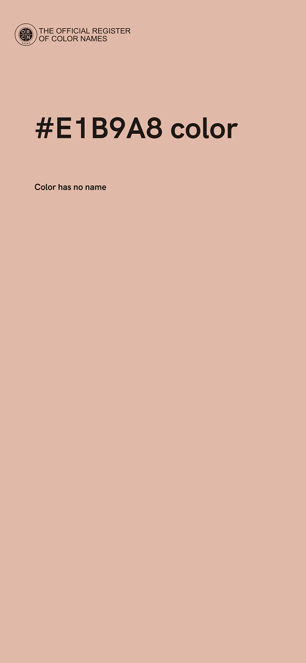 #E1B9A8 color image