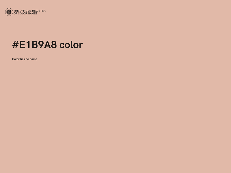 #E1B9A8 color image