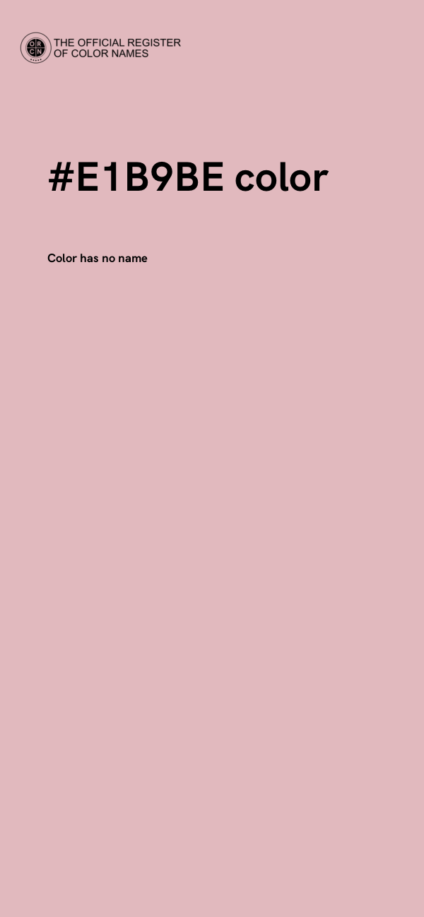 #E1B9BE color image