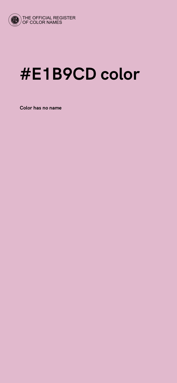 #E1B9CD color image