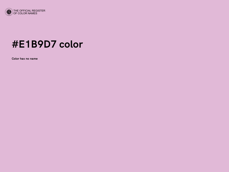 #E1B9D7 color image