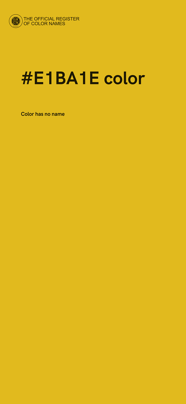 #E1BA1E color image