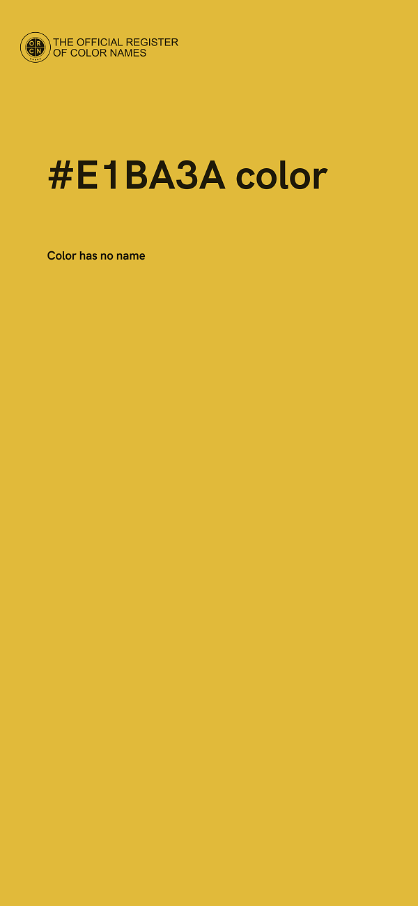 #E1BA3A color image