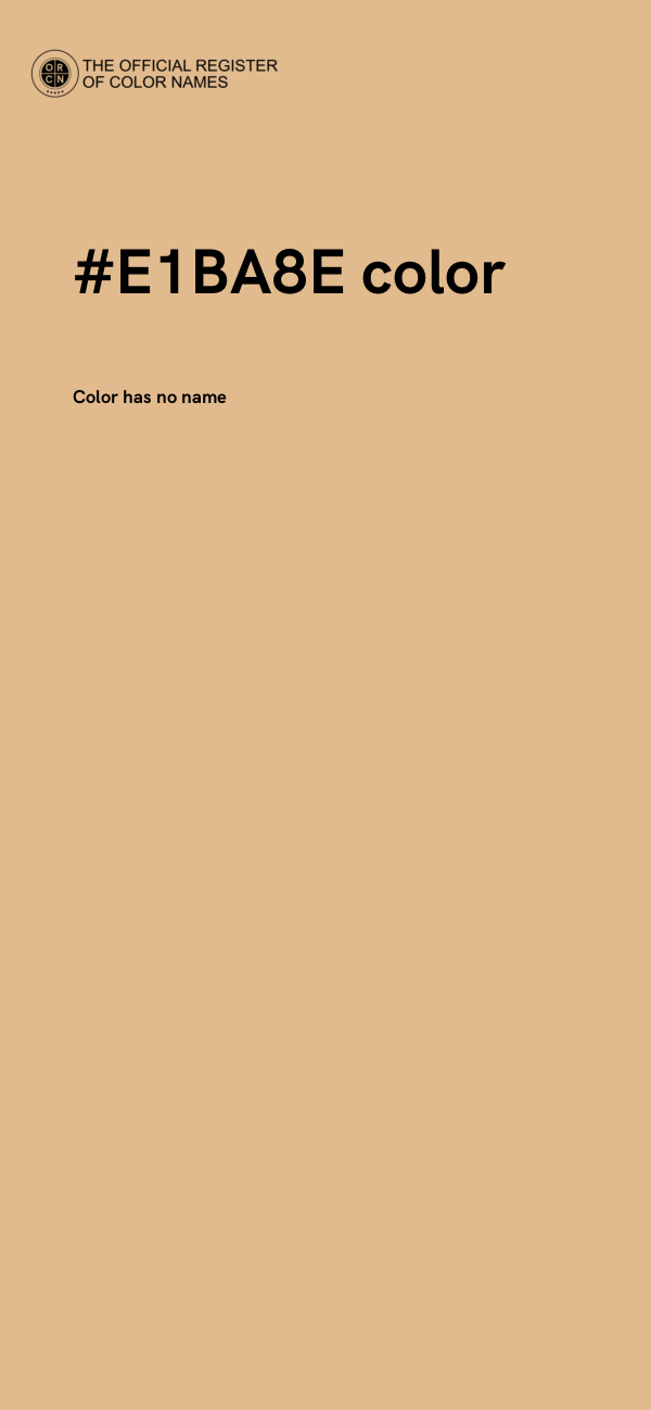 #E1BA8E color image