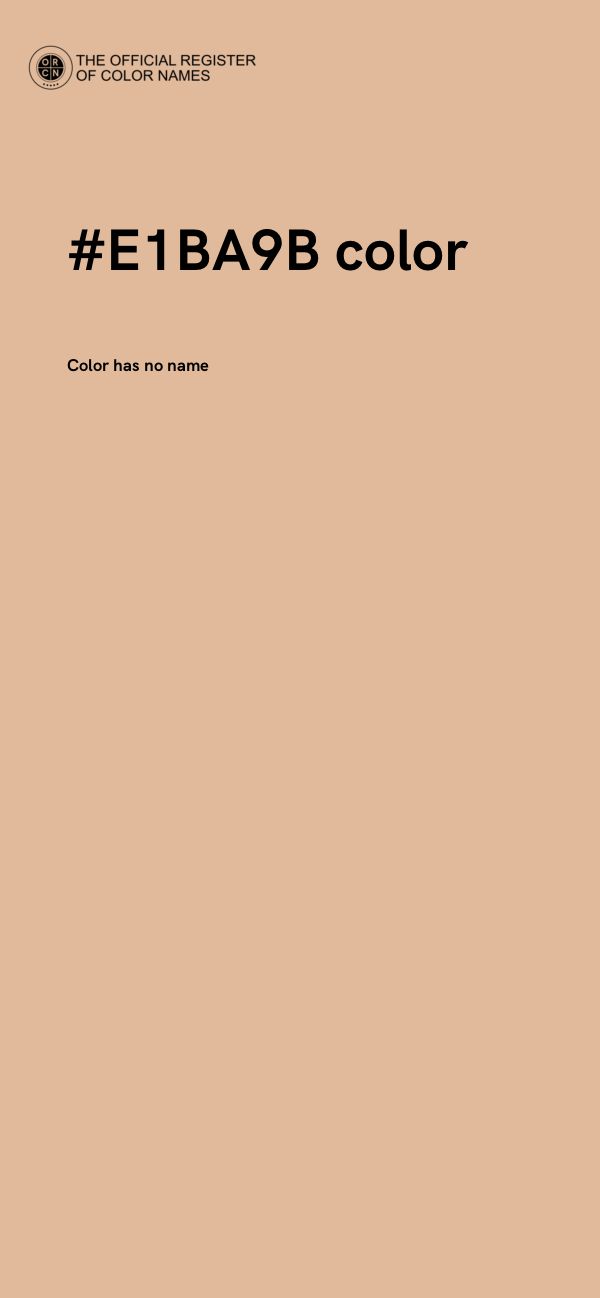 #E1BA9B color image