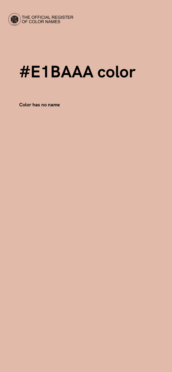 #E1BAAA color image