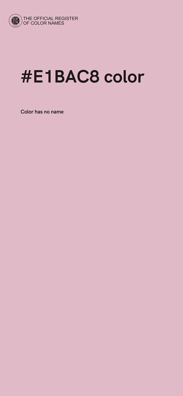 #E1BAC8 color image
