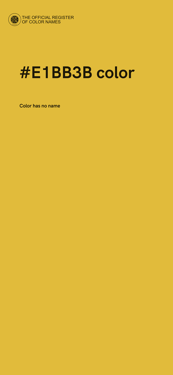 #E1BB3B color image