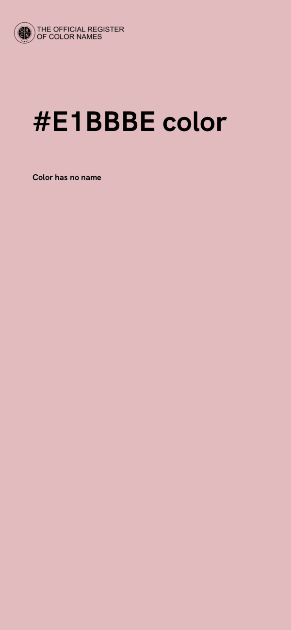 #E1BBBE color image