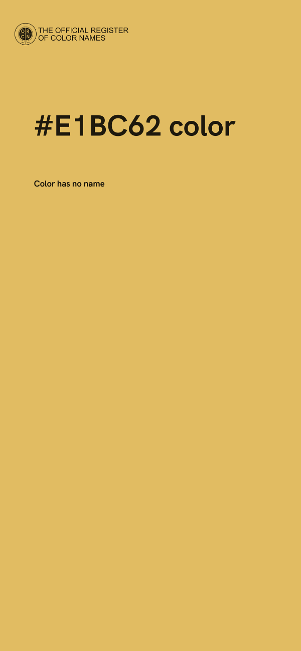 #E1BC62 color image
