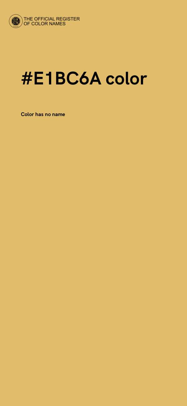 #E1BC6A color image