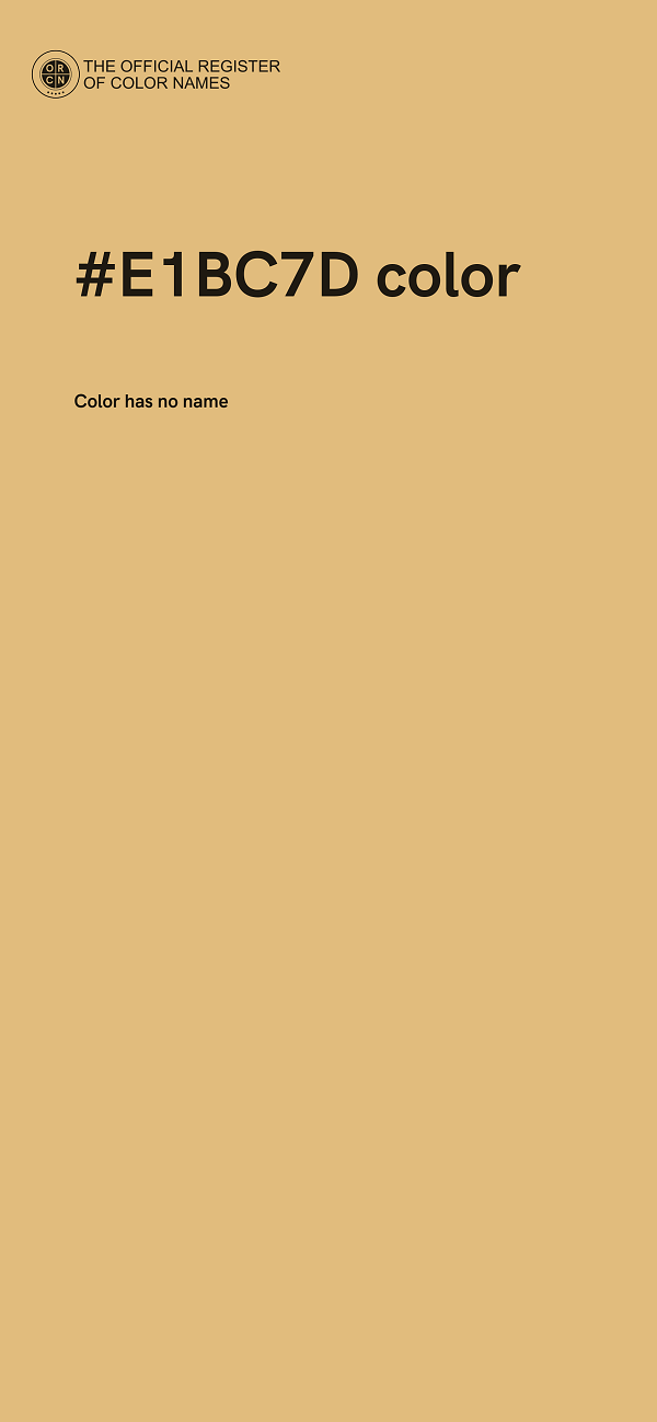 #E1BC7D color image