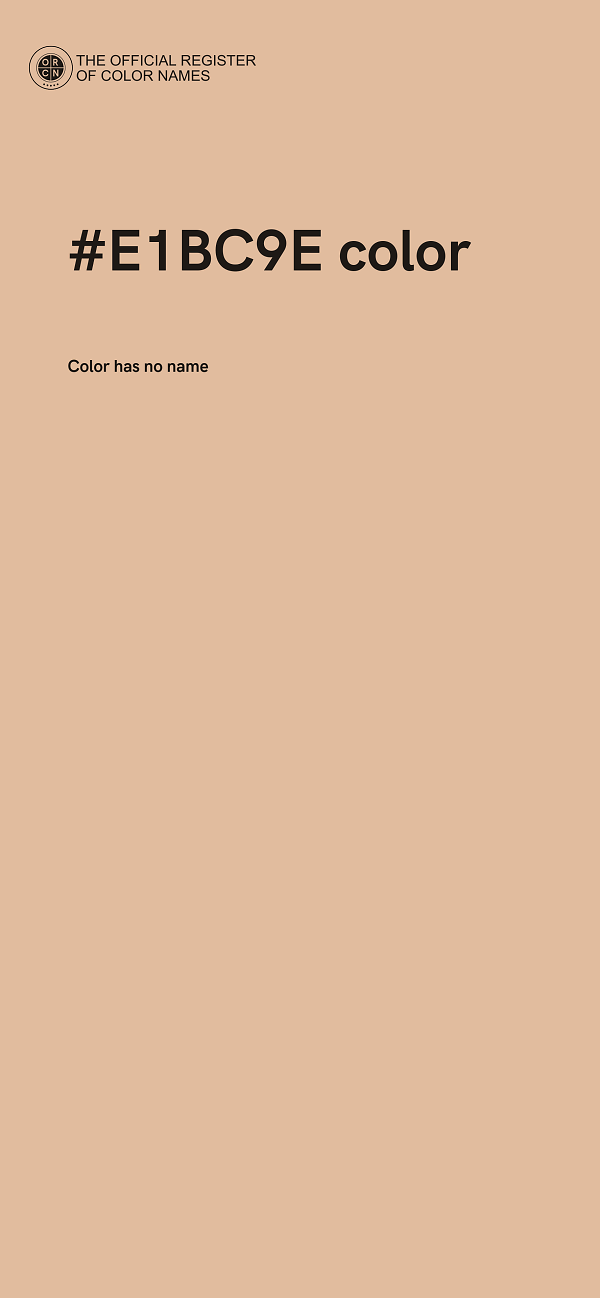 #E1BC9E color image
