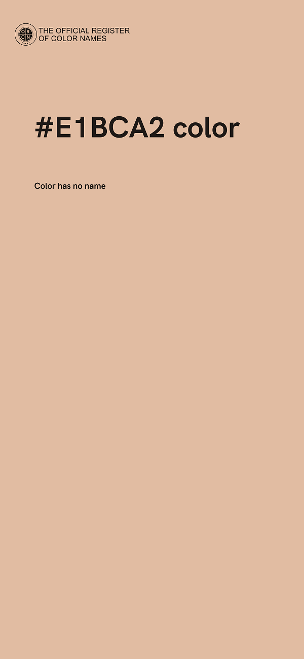 #E1BCA2 color image