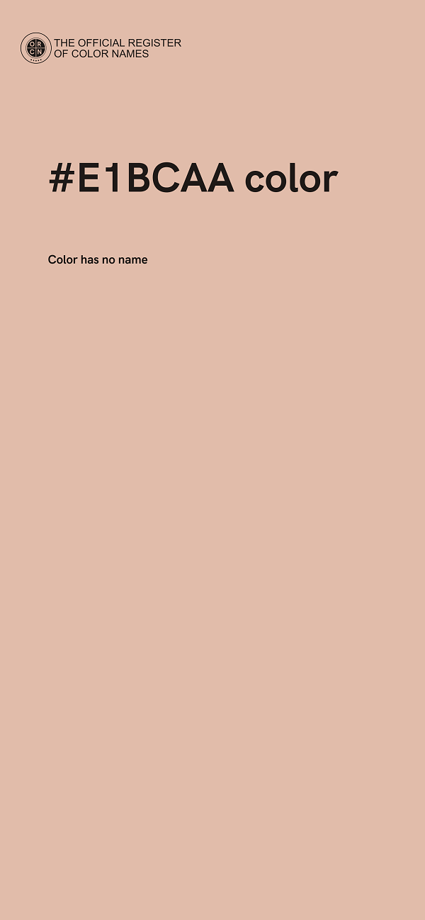 #E1BCAA color image