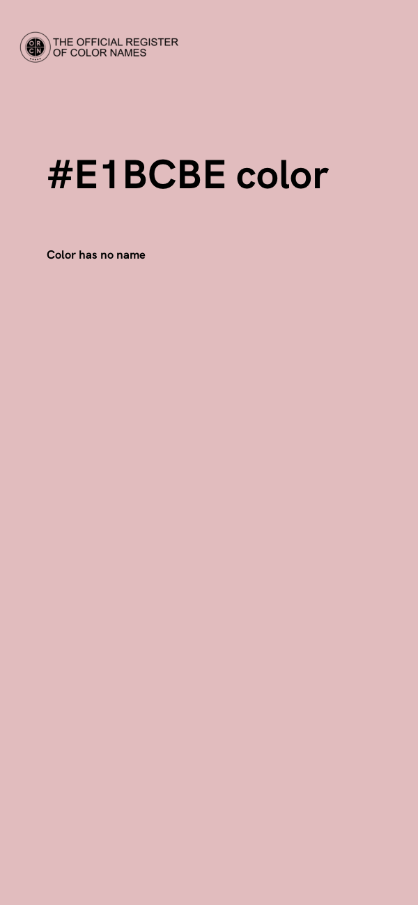 #E1BCBE color image