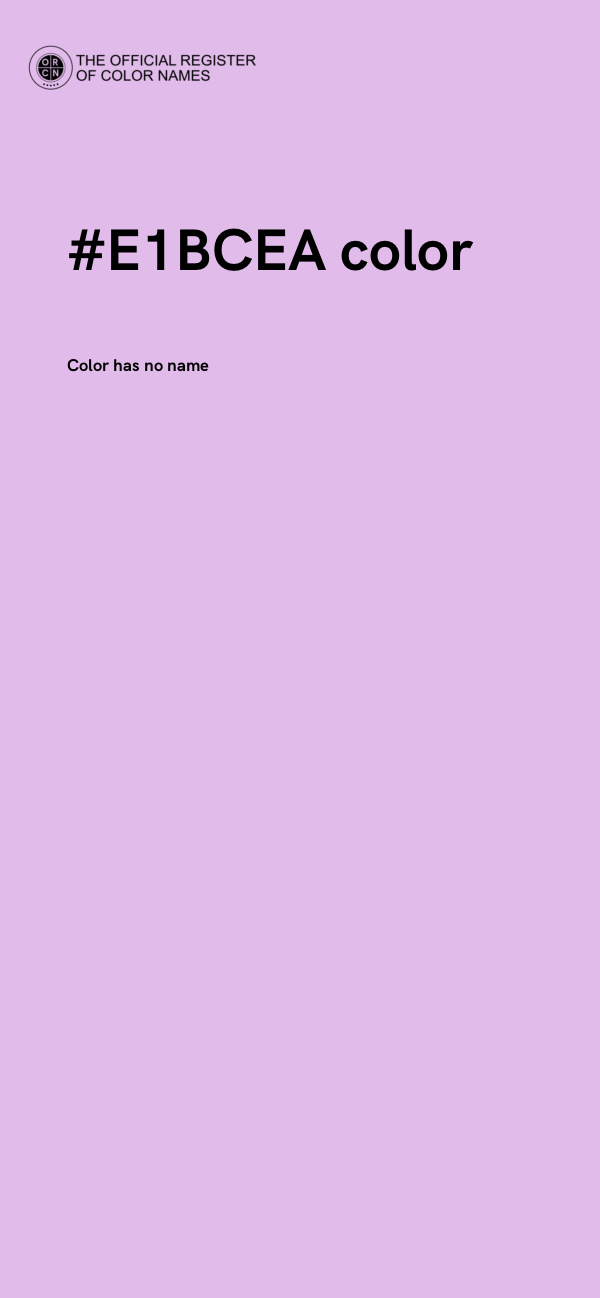 #E1BCEA color image