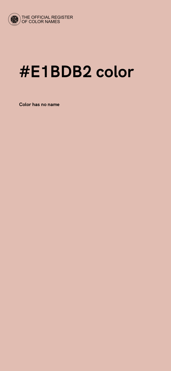 #E1BDB2 color image