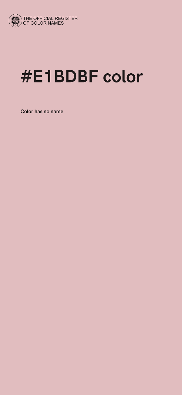 #E1BDBF color image