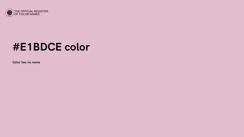 #E1BDCE color image