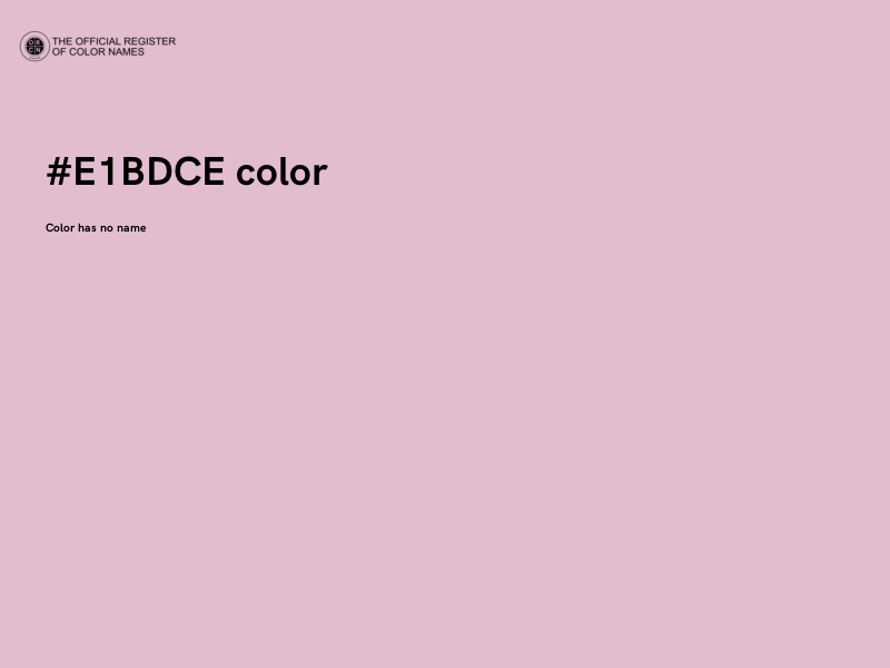 #E1BDCE color image