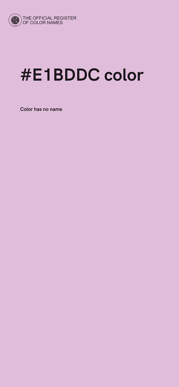 #E1BDDC color image