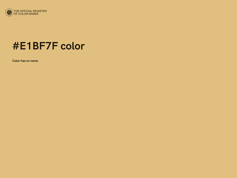 #E1BF7F color image