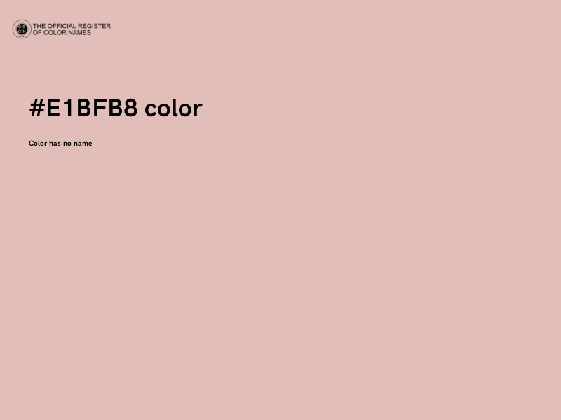 #E1BFB8 color image