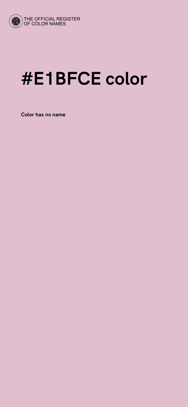 #E1BFCE color image