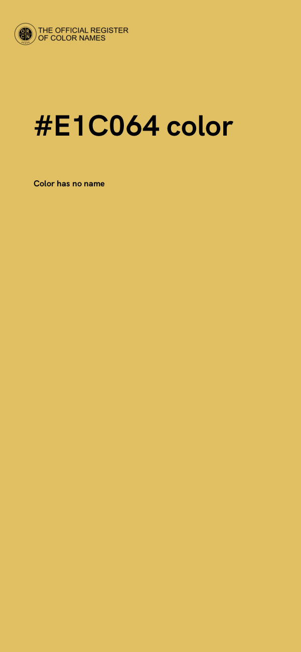 #E1C064 color image