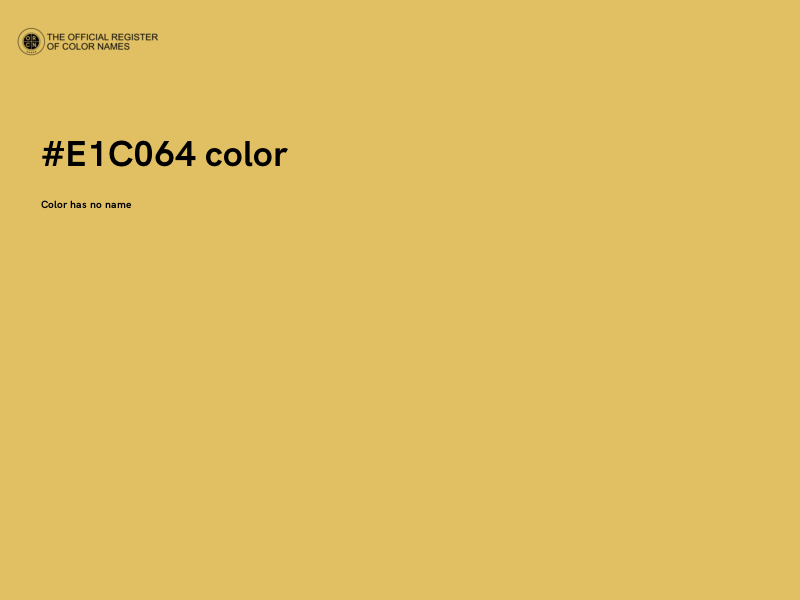 #E1C064 color image