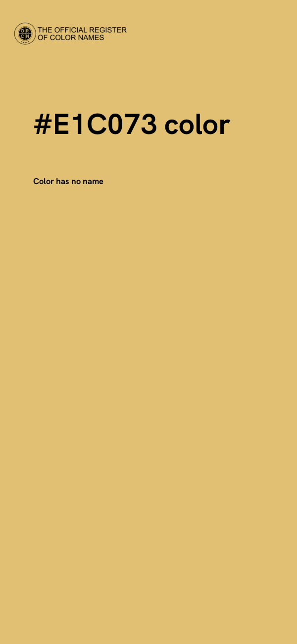 #E1C073 color image