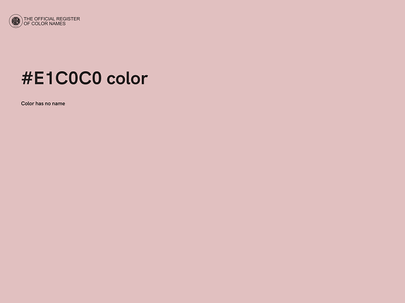 #E1C0C0 color image