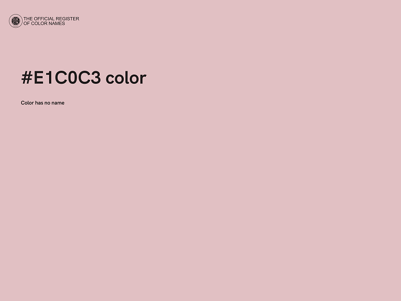 #E1C0C3 color image