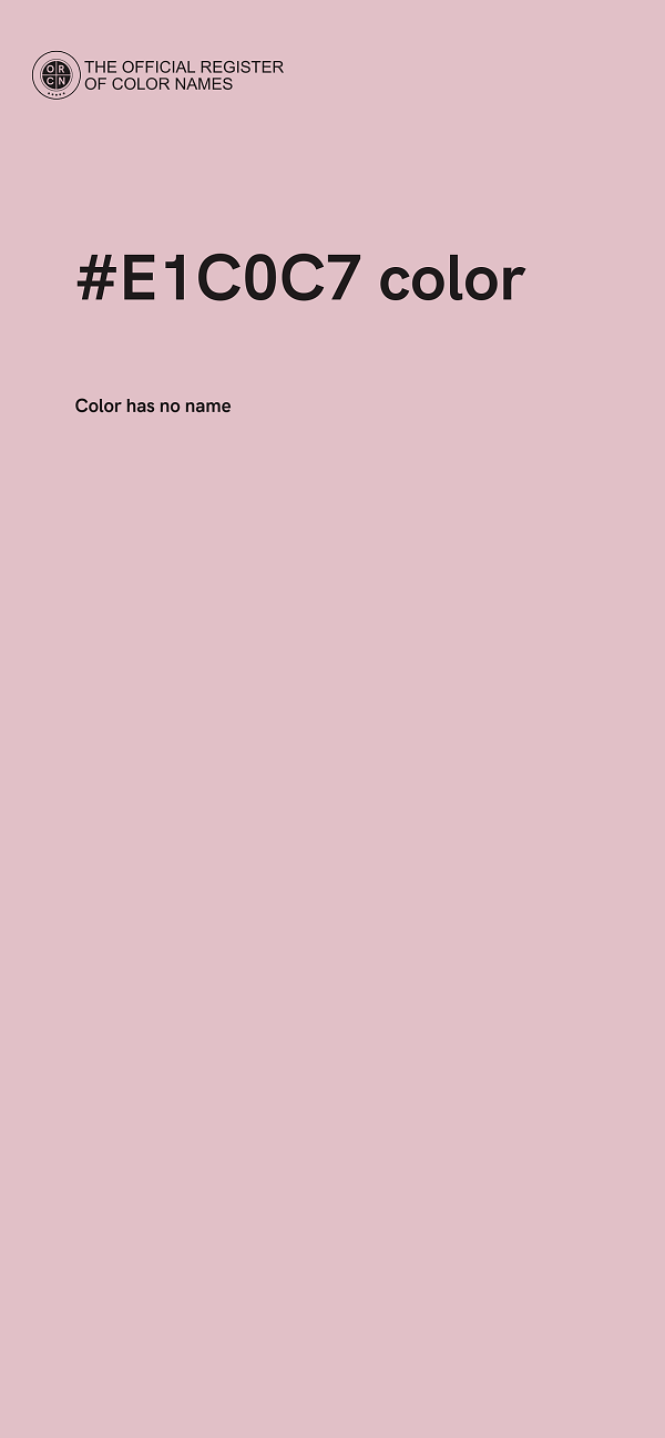 #E1C0C7 color image