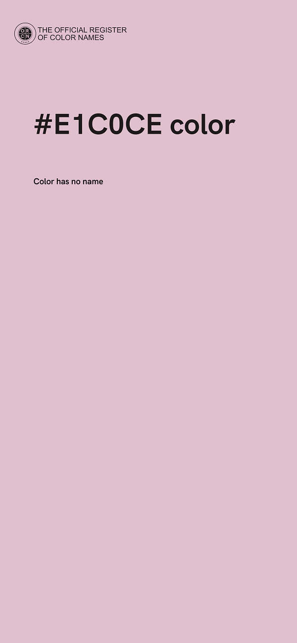 #E1C0CE color image