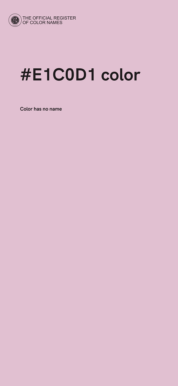 #E1C0D1 color image