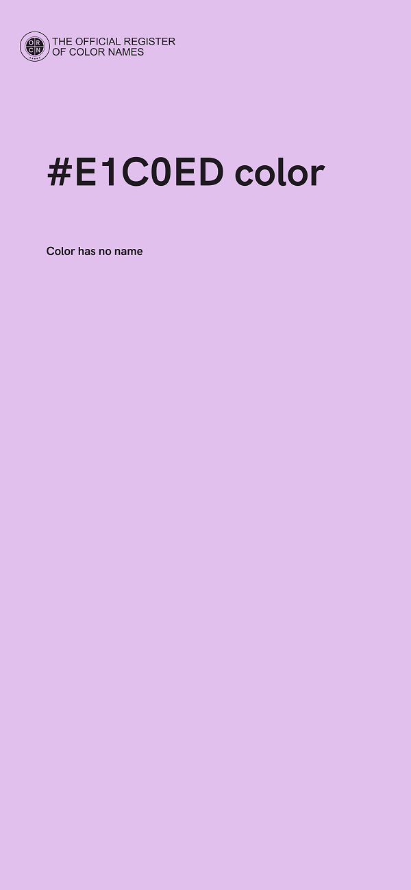 #E1C0ED color image