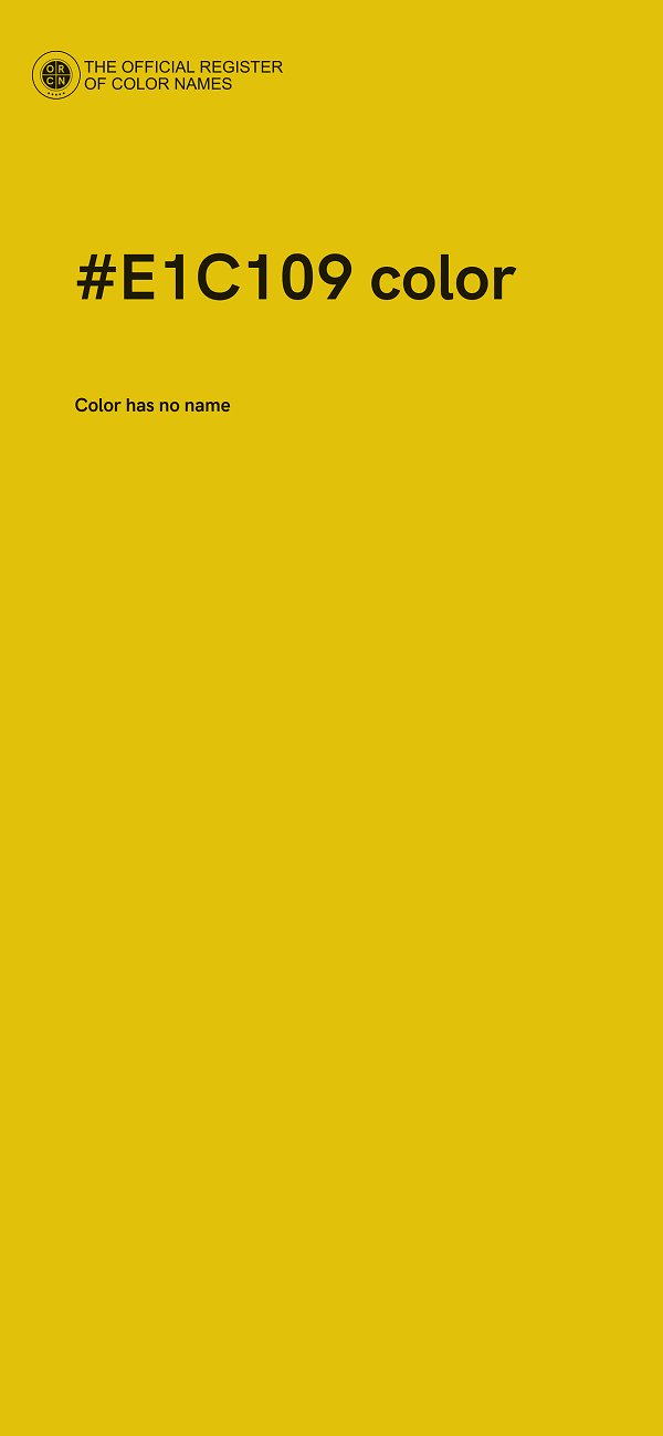#E1C109 color image