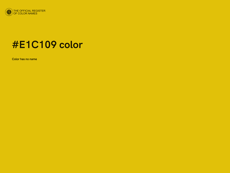 #E1C109 color image