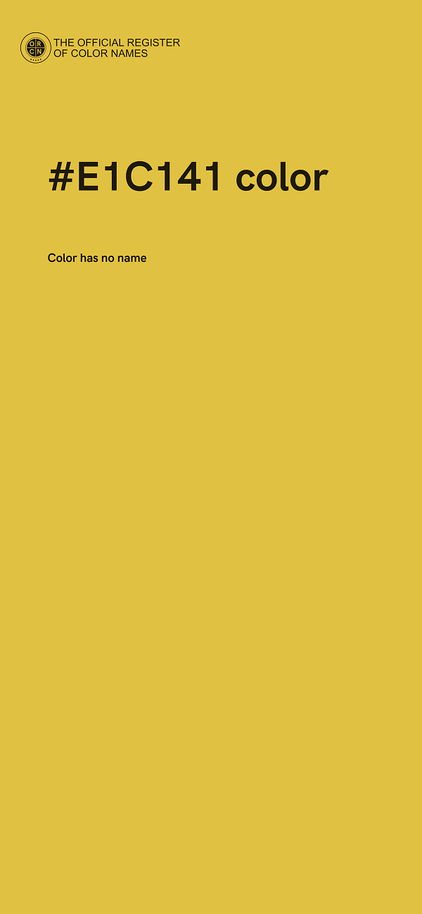 #E1C141 color image