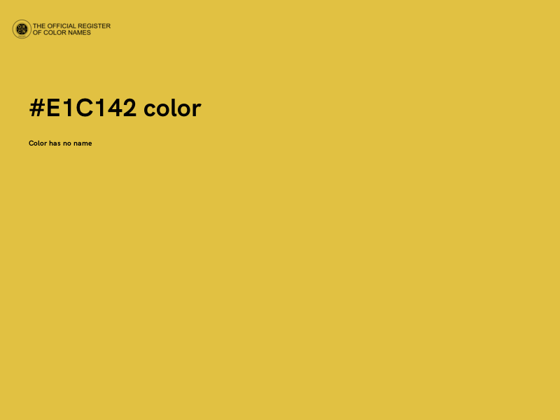 #E1C142 color image