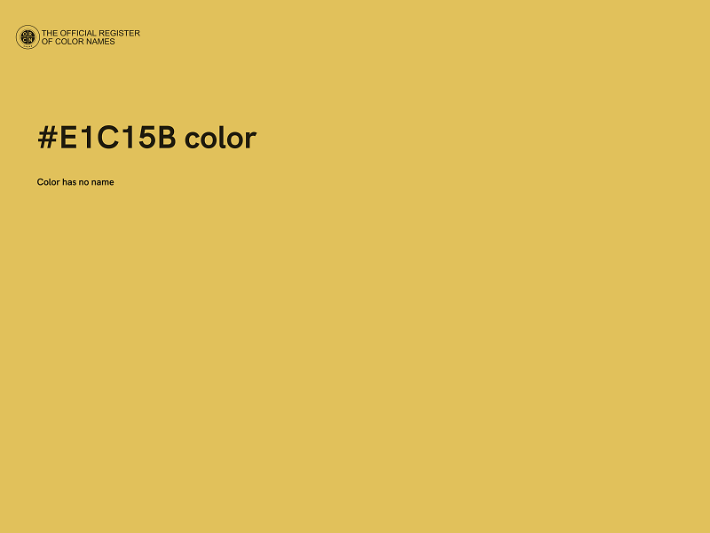 #E1C15B color image