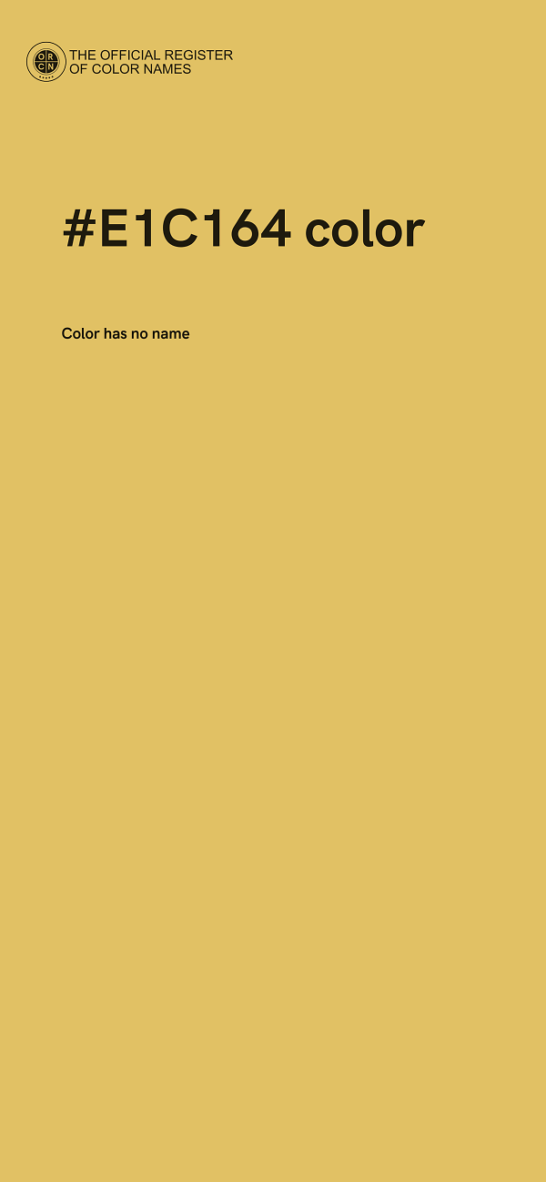 #E1C164 color image