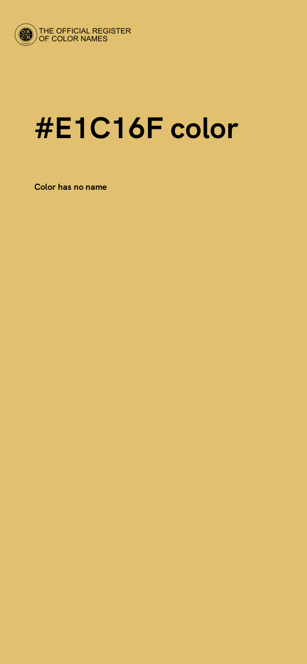 #E1C16F color image