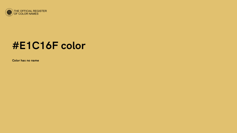#E1C16F color image