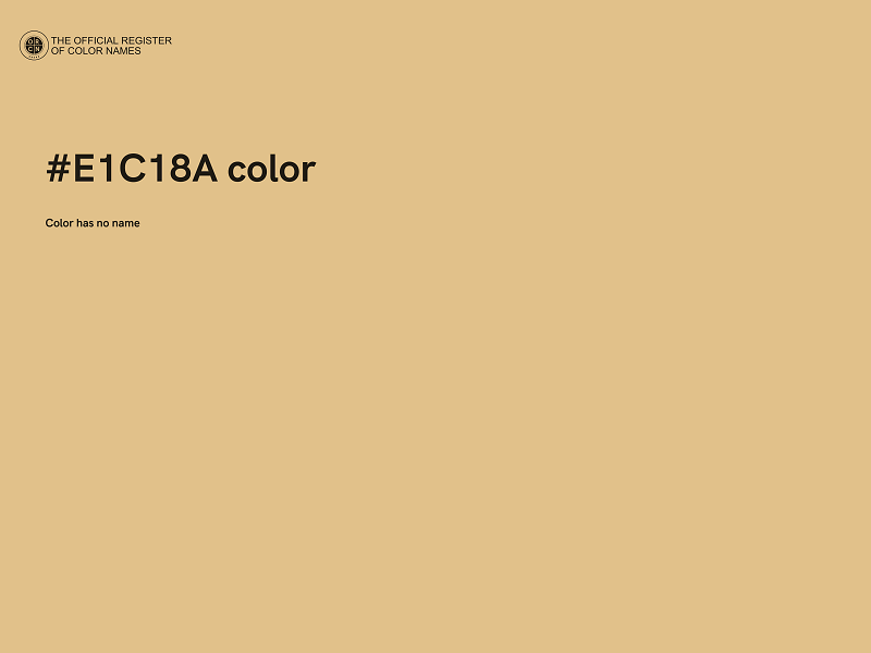 #E1C18A color image